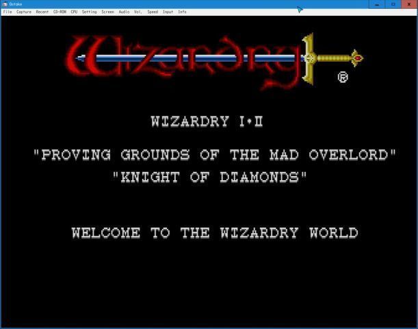 ナグザット ウィザードリィⅠ・Ⅱ (PCエンジンスーパーCDソフト